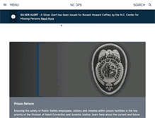 Tablet Screenshot of ncdps.gov